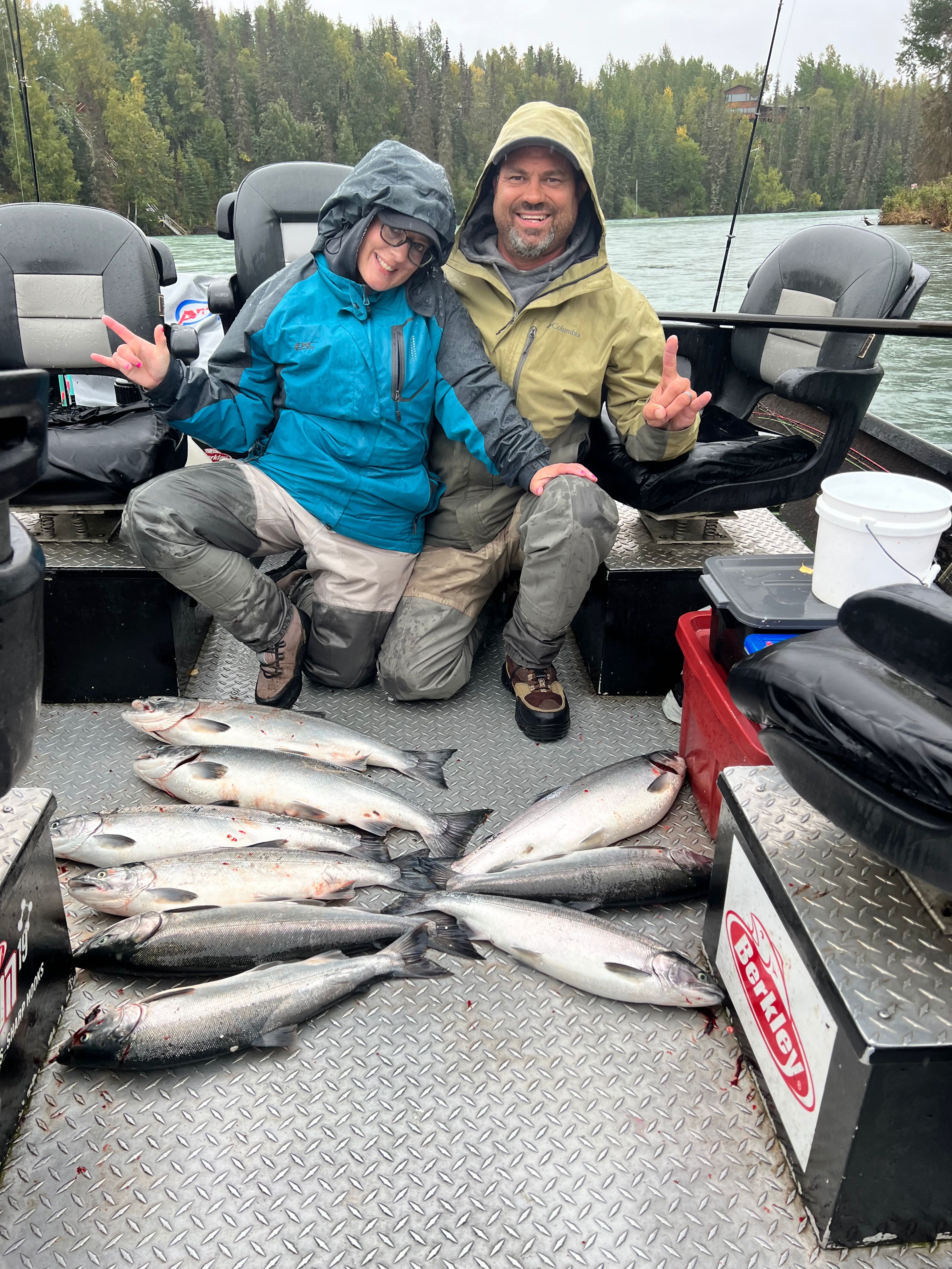 Kenai River Silver Salmon run